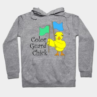 Color Guard Chick Text Hoodie